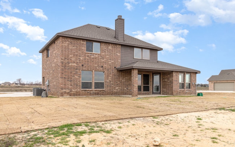 2 STORY, 4 BEDROOMS, 3 BATHROOMS, STUDY, GAME ROOM, 2 CAR GARAGE, BRAND NEW SINGLE FAMILY HOME FOR SALE ON 1 ACRE, 7424 STONEHENGE DRIVE, SANGER, TEXAS, 76266